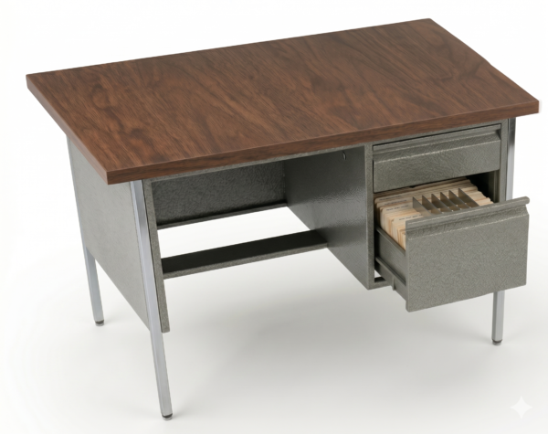 Escritorio metalico 2 cajones